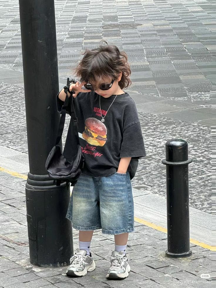 Tshirt and Denim Shorts